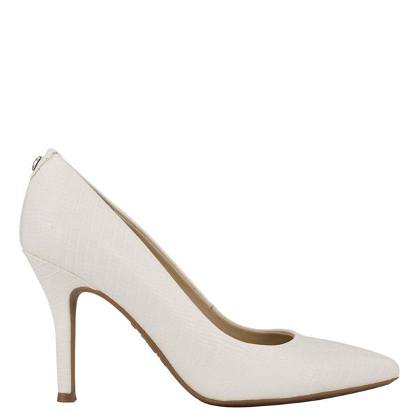 Nine West Fifth 9x9 Pointy Toe White Pumps | South Africa 03Y89-2L36